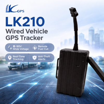 LK210 Wired Vehicle GPS Tracker: Wide Voltage Compatibility, One Unit Fits All