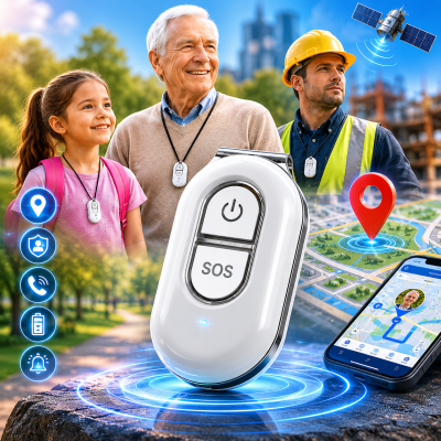 4G Personal GPS Tracker with SOS & Real-Time Tracking – LK106 for Elderly, Kids & Staff
